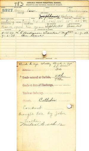 Henry Lawe Student File Henry Lawe Student File