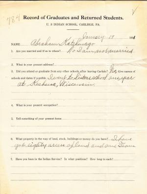 Abram Katchenago Student File Abram Katchenago Student File