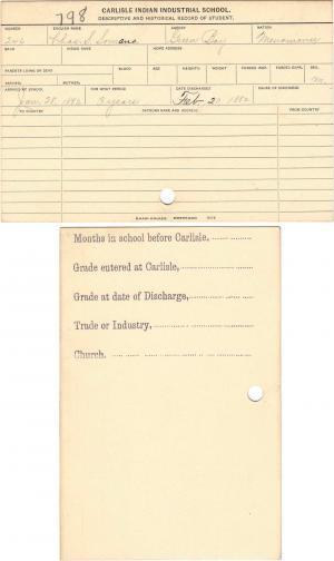 Charles S. Somains Student File Charles S. Somains Student File