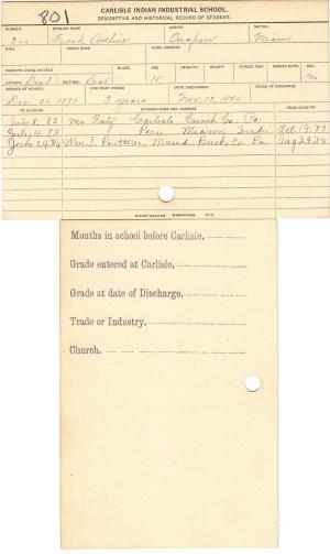 Frank Aveline Student File Frank Aveline Student File