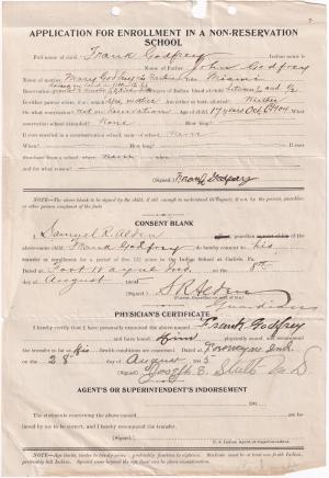 Frank Godfrey Student File 