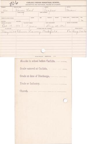Harvey Ward Student File