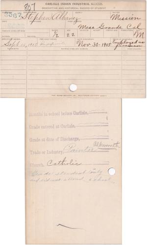 Stephen Albanez Student File