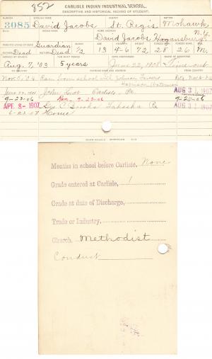 David Jacobs Student File David Jacobs Student File