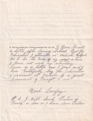 Noah Lovejoy Student File