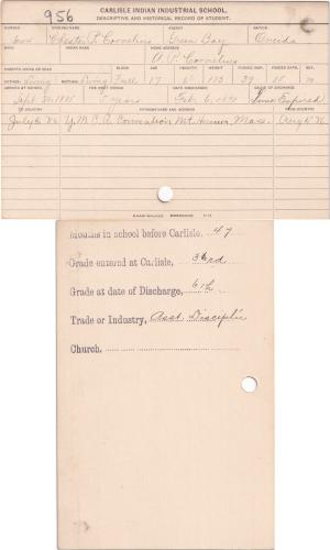 Chester P. Cornelius Student File
