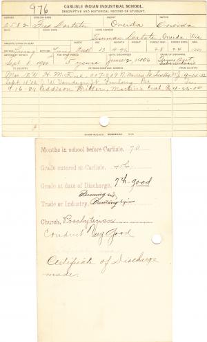 Fred Doxtater Student File Fred Doxtater Student File
