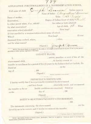 Joseph Brown Student File Joseph Brown Student File