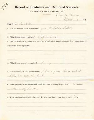 Martin B. Hill Student File Martin B. Hill Student File