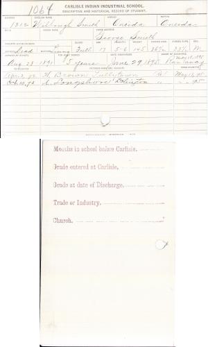 Wilbough Smith Student File Wilbough Smith Student File