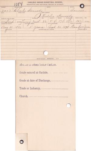 Charles M. Kennedy Student File