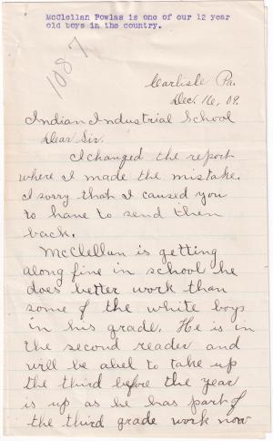 McClellan Powlas Student File
