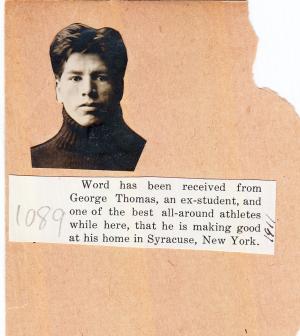 George E. Thomas Student File George E. Thomas Student File