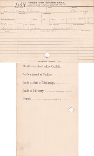 Moses Johnson Student File Moses Johnson Student File