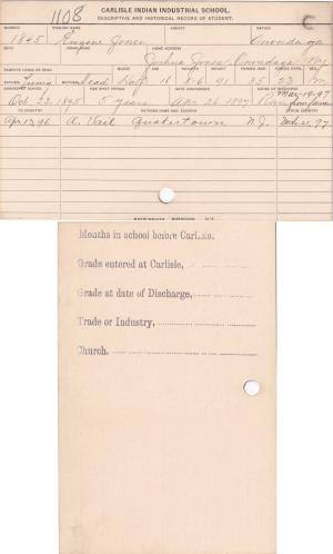 Eugene Jones Student File