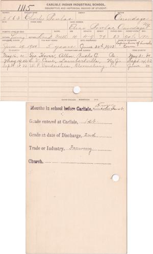 Charles Powlas Student File
