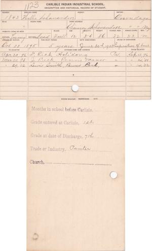 Willie Schanandore Student File Willie Schanandore Student File