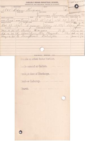 Adam Thomas Student File