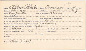 Albert White Student File