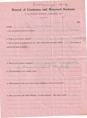 John Williams Student File John Williams Student File