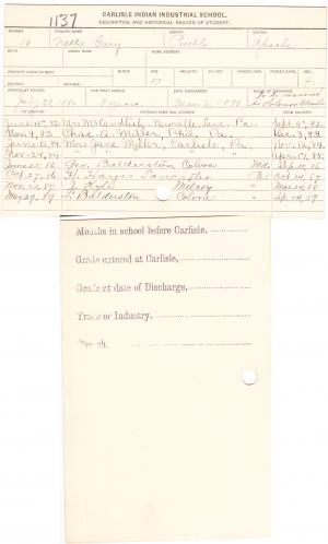 Nellie Carey Student File