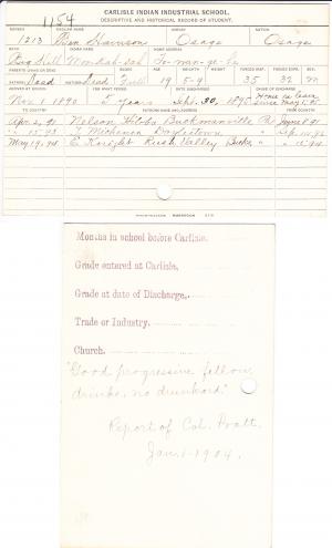 Ben Harrison (Mon-kah-sah) Student File Ben Harrison (Mon-kah-sah) Student File