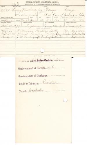 Ben Mashunkashey (Ma-shon-ke-shey) Student File Ben Mashunkashey (Ma-shon-ke-shey) Student File