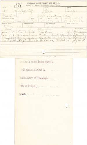 Alex Tallchief (Hunkahhoppy) Student File Alex Tallchief (Hunkahhoppy) Student File
