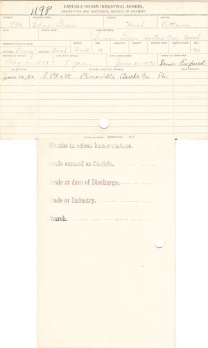 Charles Green Student File
