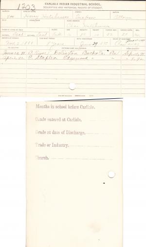 Harry Hutchinson Student File Harry Hutchinson Student File