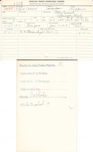 Alfred Lamont Student File Alfred Lamont Student File