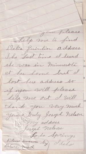 Joseph Nelson Student File