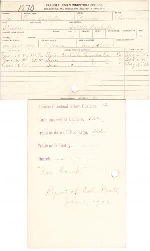 Louis Bayhylle Student File Louis Bayhylle Student File