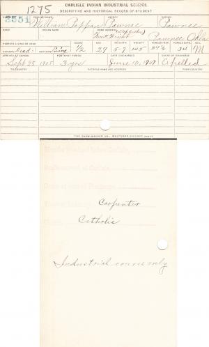 William Pappan Student File