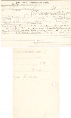Lawrence Mitchell Student File