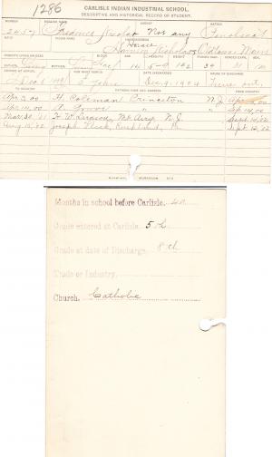 Frederick Nicola Student File