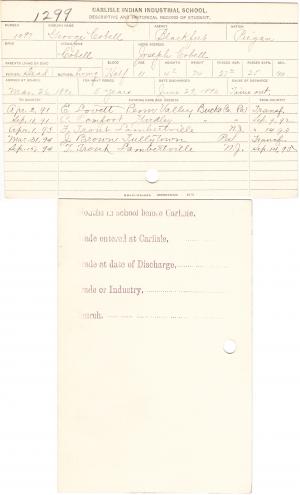 George Cobell Student File