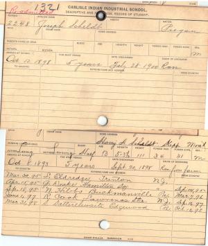 Joseph Scheldt Student File Joseph Scheldt Student File