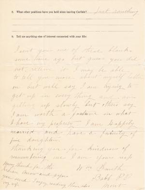 William Smith Student File