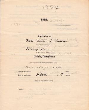 Mary Nunn Student File Mary Nunn Student File