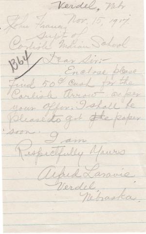 Alfred Laravie Student File 