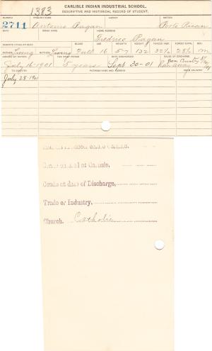 Antonio Pagan Student File