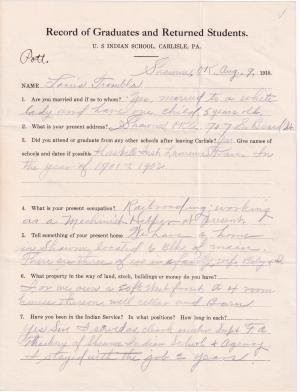 Louis Trombla Student File Louis Trombla Student File