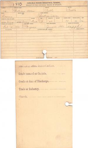 William Allen Student File William Allen Student File
