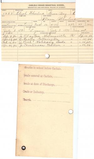 Elijah Wheelock Student File Elijah Wheelock Student File