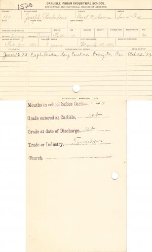 Joseph Roubidoux Student File