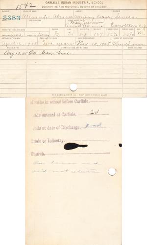 Alexander Abrams Student File