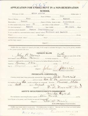 Alice Morris Student File Alice Morris Student File