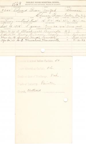 Edward Green Student File