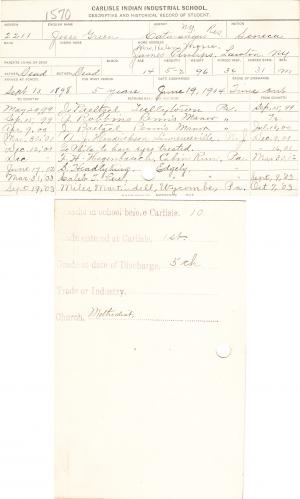 Jesse Green Student File Jesse Green Student File